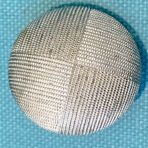 SILVER TEXTURED VINTAGE ROUND CLIP BACK EARRINGS